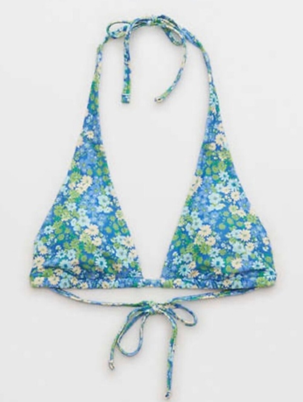 NWT Aerie Halter Traingle Floral Bikini Top